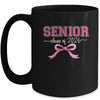 Class Of 2026 Pink Coquette Bow Cap Senior 2026 Graduation Mug | teecentury
