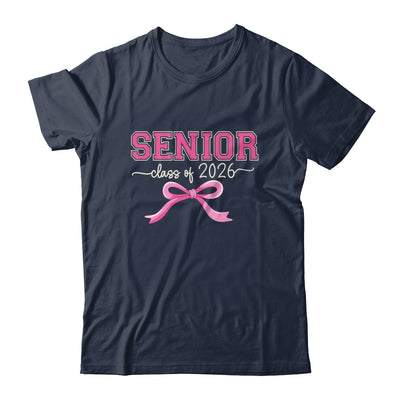Class Of 2026 Pink Coquette Bow Cap Senior 2026 Graduation Shirt & Hoodie | teecentury