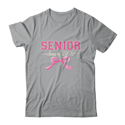 Class Of 2026 Pink Coquette Bow Cap Senior 2026 Graduation Shirt & Hoodie | teecentury