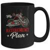 Classic Retired Motorcycle Biker My Retirement Plan Grandpa Mug | teecentury