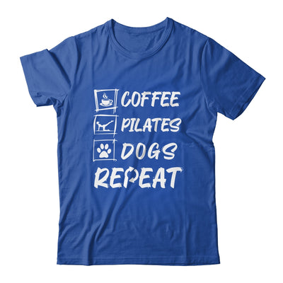 Coffee Pilates Dogs Repeat Pilates Art For Girl Women Shirt & Tank Top | teecentury