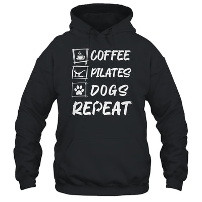 Coffee Pilates Dogs Repeat Pilates Art For Girl Women Shirt & Tank Top | teecentury