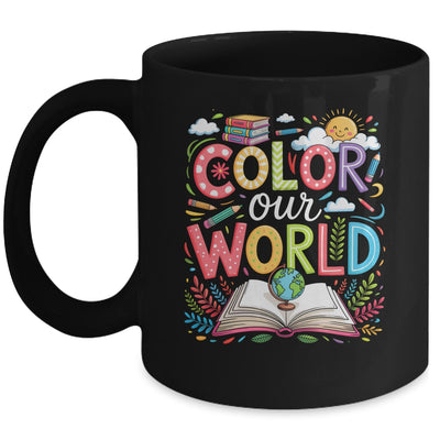 Color Our World Book Reading Program 2025 Summer Reading Mug | teecentury