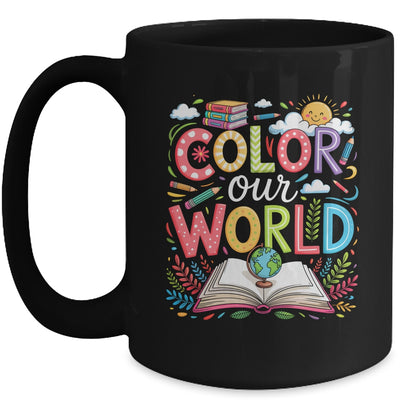 Color Our World Book Reading Program 2025 Summer Reading Mug | teecentury