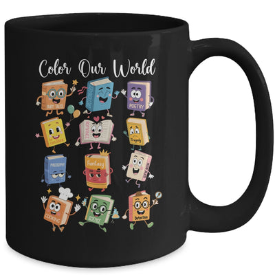 Color Our World Summer Reading 2025 Librarian Teacher Kids Mug | teecentury