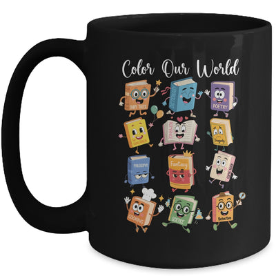 Color Our World Summer Reading 2025 Librarian Teacher Kids Mug | teecentury