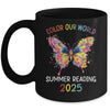 Color Our World Summer Reading Program 2025 Butterfly Mug | teecentury