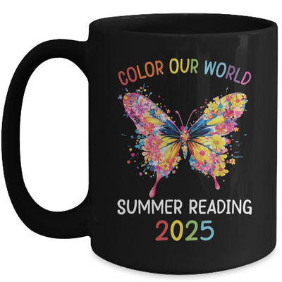 Color Our World Summer Reading Program 2025 Butterfly Mug | teecentury
