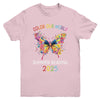 Color Our World Summer Reading Program 2025 Butterfly Youth Shirt | teecentury