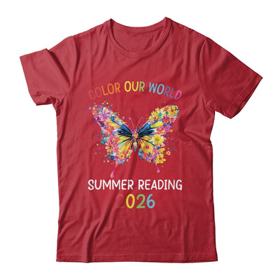 Color Our World Summer Reading Program 2026 Butterfly Shirt & Hoodie | teecentury