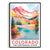 Colorado Print Travel Poster Nature Centennial State Mountains Souvenir Wall Art Landscape Painting Picture For Home Room Living Room Bedroom Aesthetic Decor Unframed | teecentury