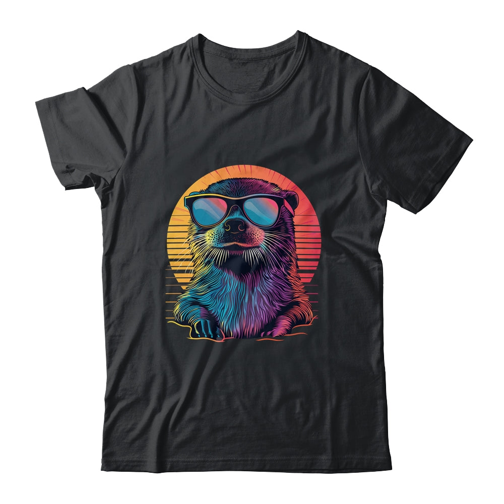 Colorful Art Sunglasses Otter Sea Otters Retro For Men Women Shirt & Tank Top | teecentury
