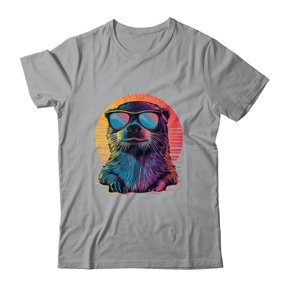 Colorful Art Sunglasses Otter Sea Otters Retro For Men Women Shirt & Tank Top | teecentury