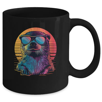 Colorful Art Sunglasses Otter Sea Otters Retro For Men Women Mug | teecentury