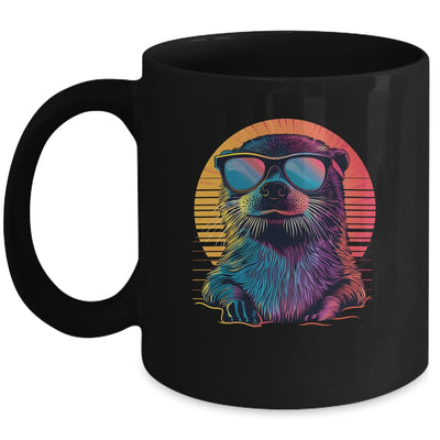 Colorful Art Sunglasses Otter Sea Otters Retro For Men Women Mug | teecentury