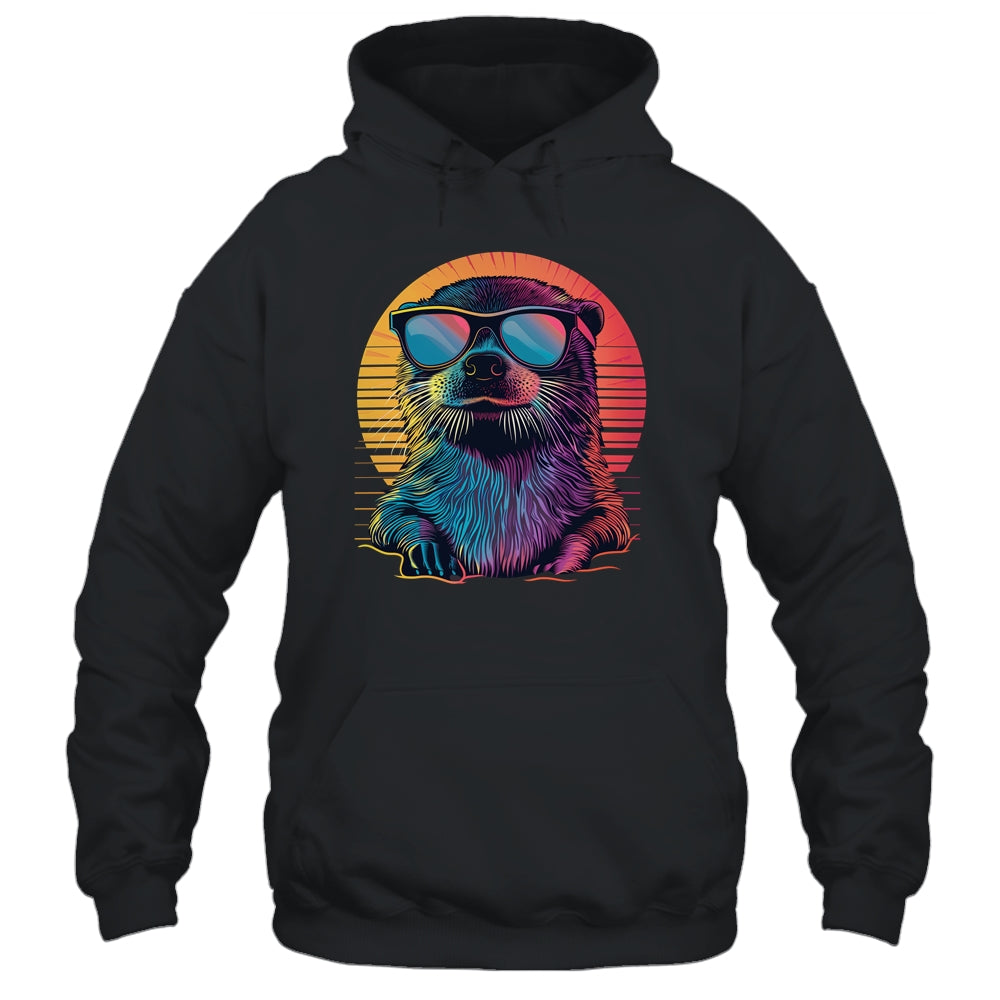 Colorful Art Sunglasses Otter Sea Otters Retro For Men Women Shirt & Tank Top | teecentury