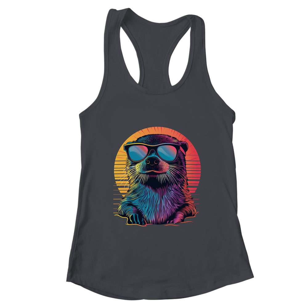 Colorful Art Sunglasses Otter Sea Otters Retro For Men Women Shirt & Tank Top | teecentury