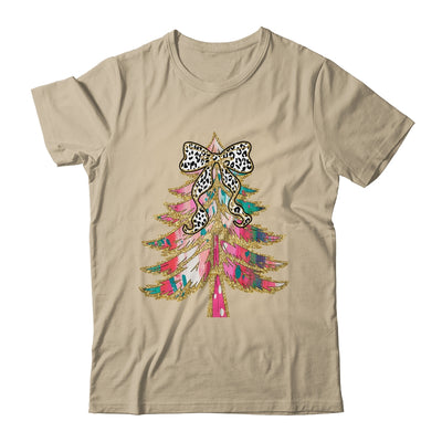 Colorful Bright Christmas Tree Coquette Bow Dalmatian Dots Shirt & Sweatshirt | teecentury