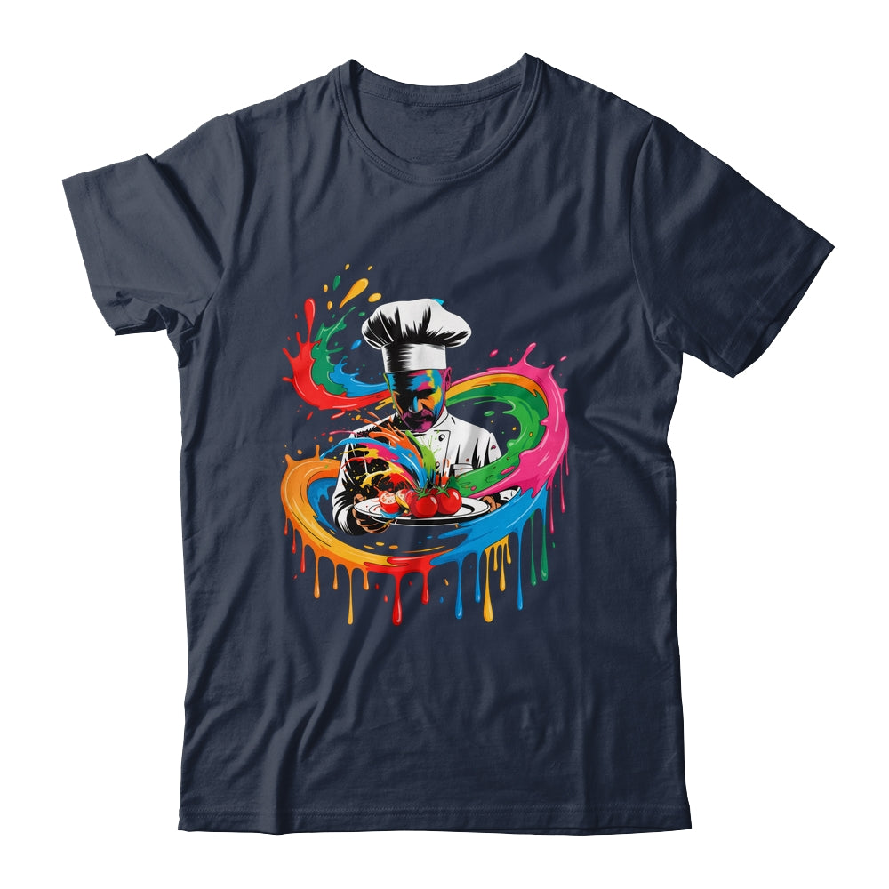 Colorful Chef Design With Splash Art Kitchen Cooking Lovers Shirt & Hoodie | teecentury