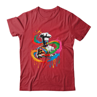 Colorful Chef Design With Splash Art Kitchen Cooking Lovers Shirt & Hoodie | teecentury