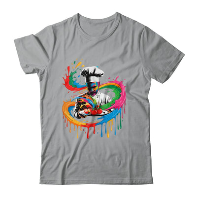Colorful Chef Design With Splash Art Kitchen Cooking Lovers Shirt & Hoodie | teecentury