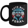 Colorful Racoon With Sunglasses Racoon Funny 4th Of July Mug | teecentury