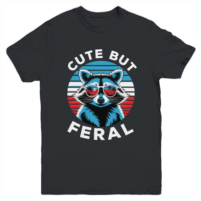 Colorful Racoon With Sunglasses Racoon Funny 4th Of July Youth Shirt | teecentury