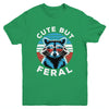 Colorful Racoon With Sunglasses Racoon Funny 4th Of July Youth Shirt | teecentury