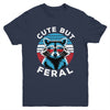 Colorful Racoon With Sunglasses Racoon Funny 4th Of July Youth Shirt | teecentury