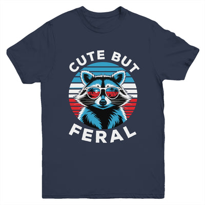 Colorful Racoon With Sunglasses Racoon Funny 4th Of July Youth Shirt | teecentury
