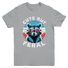Colorful Racoon With Sunglasses Racoon Funny 4th Of July Youth Shirt | teecentury