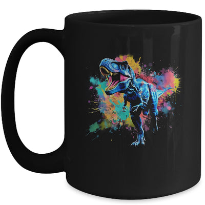 Colorful Retro Dinosaur T-Rex For Men Kids Women Funny Mug | teecentury
