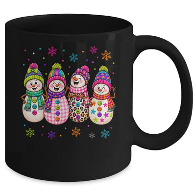 Colorful Retro Snowman Christmas Cute Snowmen Holiday Winter Mug | teecentury