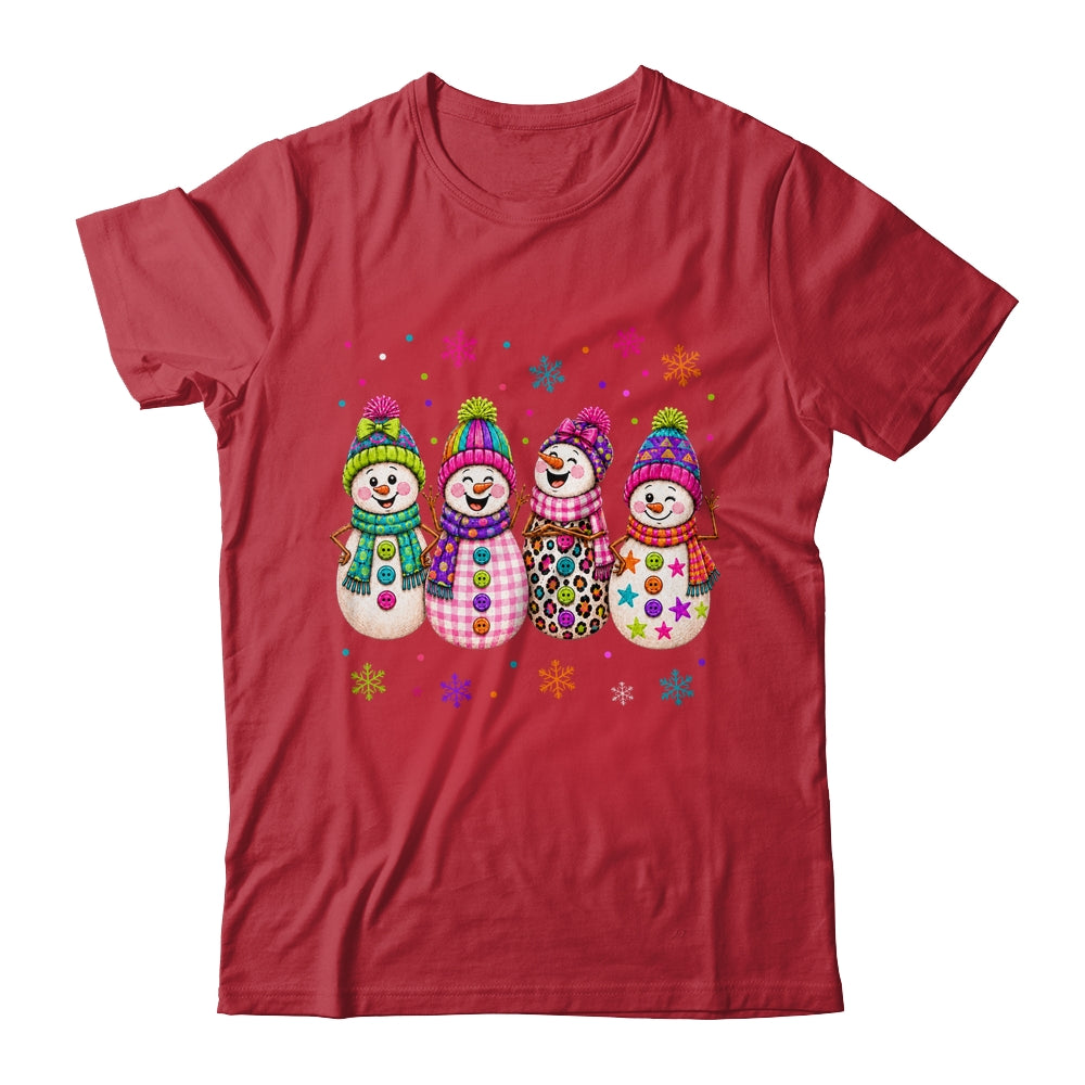 Colorful Retro Snowman Christmas Cute Snowmen Holiday Winter Shirt & Sweatshirt | teecentury