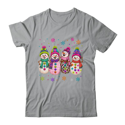 Colorful Retro Snowman Christmas Cute Snowmen Holiday Winter Shirt & Sweatshirt | teecentury