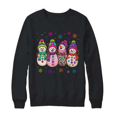 Colorful Retro Snowman Christmas Cute Snowmen Holiday Winter Shirt & Sweatshirt | teecentury