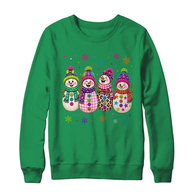 Colorful Retro Snowman Christmas Cute Snowmen Holiday Winter Shirt & Sweatshirt | teecentury