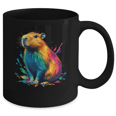 Colorful Watercolor Capybara Art Design For Men Women Kids Mug | teecentury