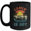 Comin In Hot Funny Pontoon Boat Pontooning Party Boat Mug | teecentury