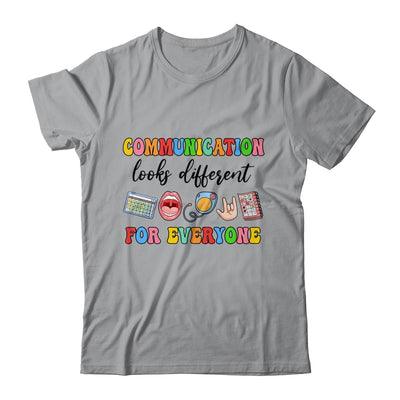 Communication Looks Different For Everyone Speech Therapy Shirt & Hoodie | teecentury
