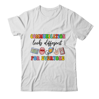 Communication Looks Different For Everyone Speech Therapy Shirt & Hoodie | teecentury
