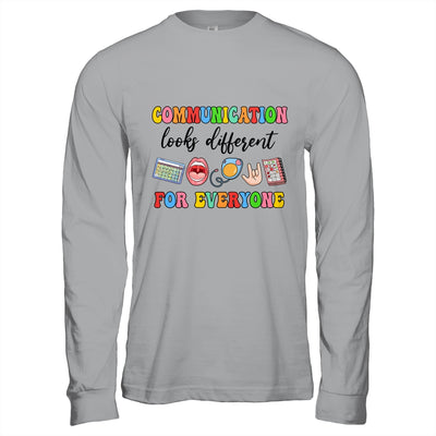 Communication Looks Different For Everyone Speech Therapy Shirt & Hoodie | teecentury