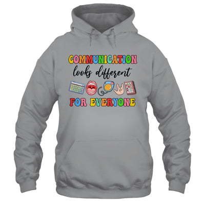 Communication Looks Different For Everyone Speech Therapy Shirt & Hoodie | teecentury