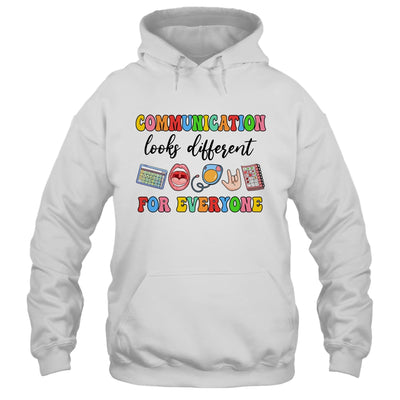 Communication Looks Different For Everyone Speech Therapy Shirt & Hoodie | teecentury