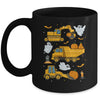 Construction Vehicle Halloween Crane Truck Pumpkin Boys Kids Mug | teecentury