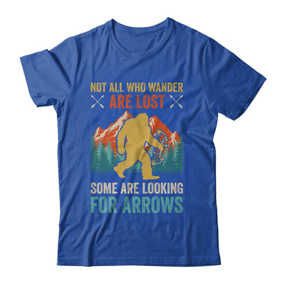 Cool Archery Men Women Bigfoot Not All Who Wander Are Lost Shirt & Hoodie | teecentury