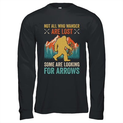Cool Archery Men Women Bigfoot Not All Who Wander Are Lost Shirt & Hoodie | teecentury