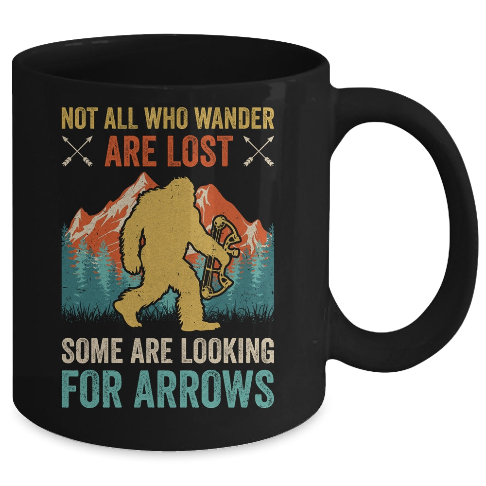Cool Archery Men Women Bigfoot Not All Who Wander Are Lost Mug | teecentury