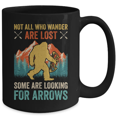 Cool Archery Men Women Bigfoot Not All Who Wander Are Lost Mug | teecentury