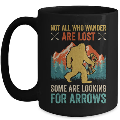 Cool Archery Men Women Bigfoot Not All Who Wander Are Lost Mug | teecentury